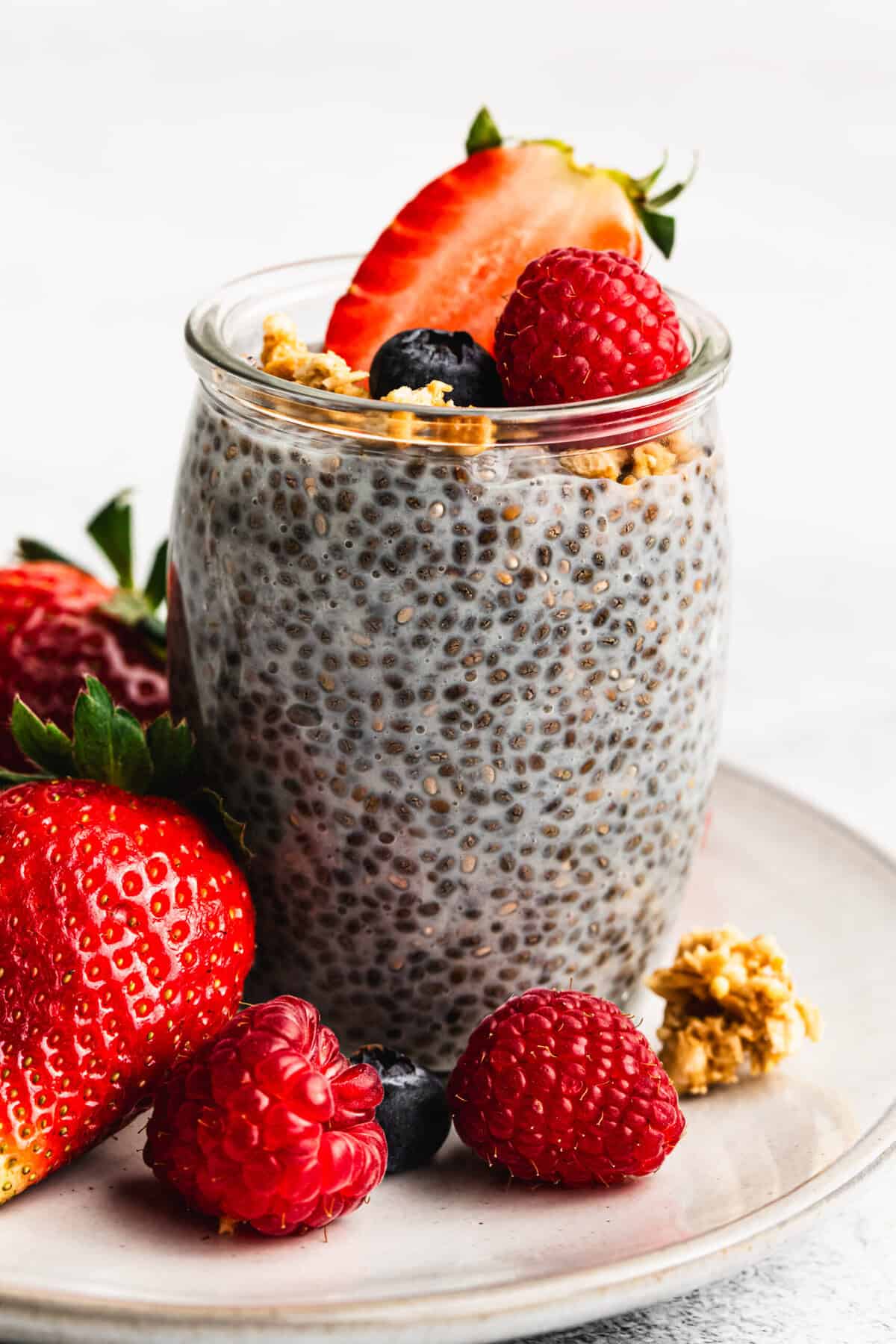 This chia pudding is a creamy, make-ahead snack packed with protein and fiber to help kids stay full until dinner.