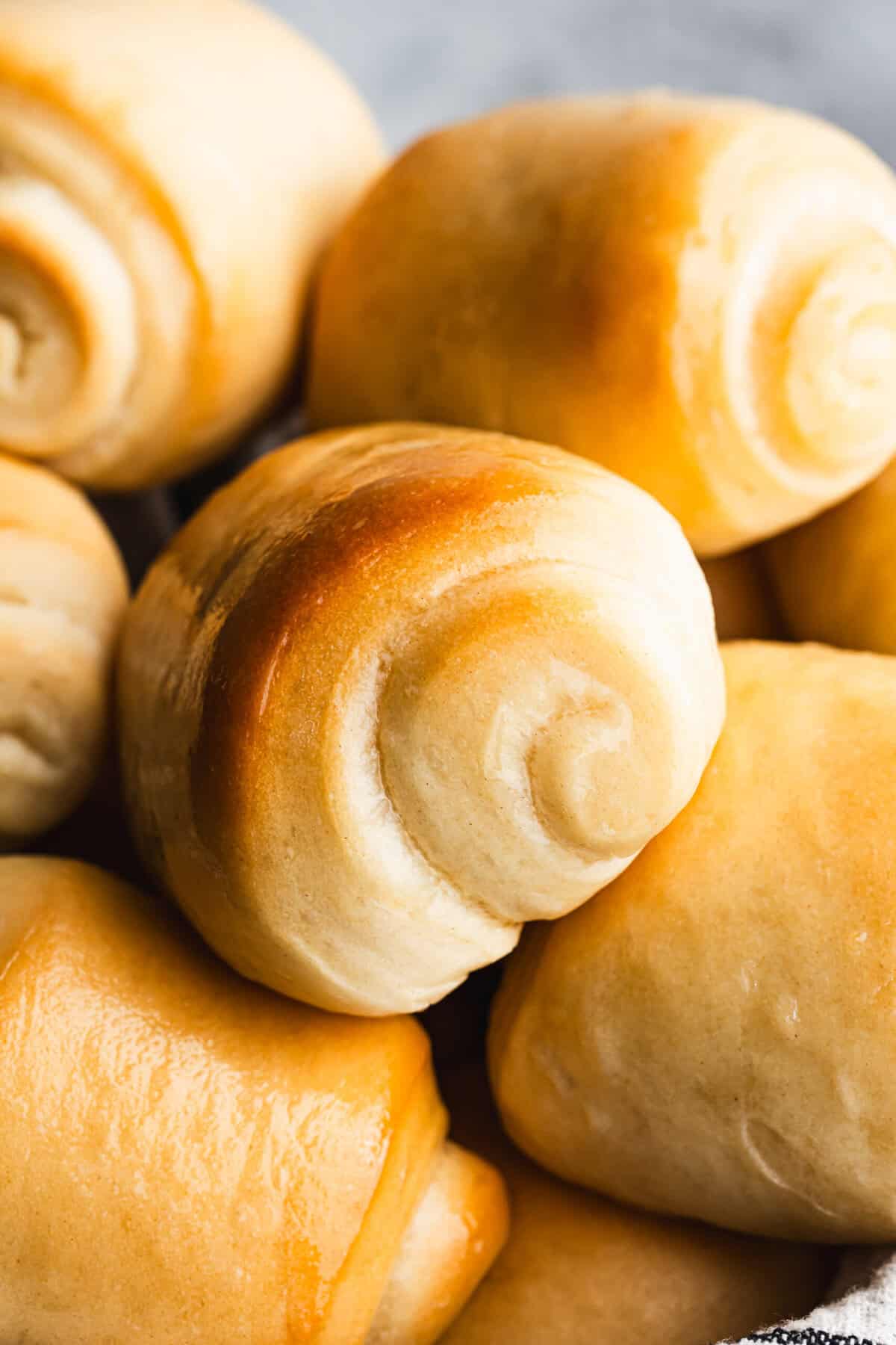 These homemade dinner rolls are soft, fluffy, and great for serving with any meal.
