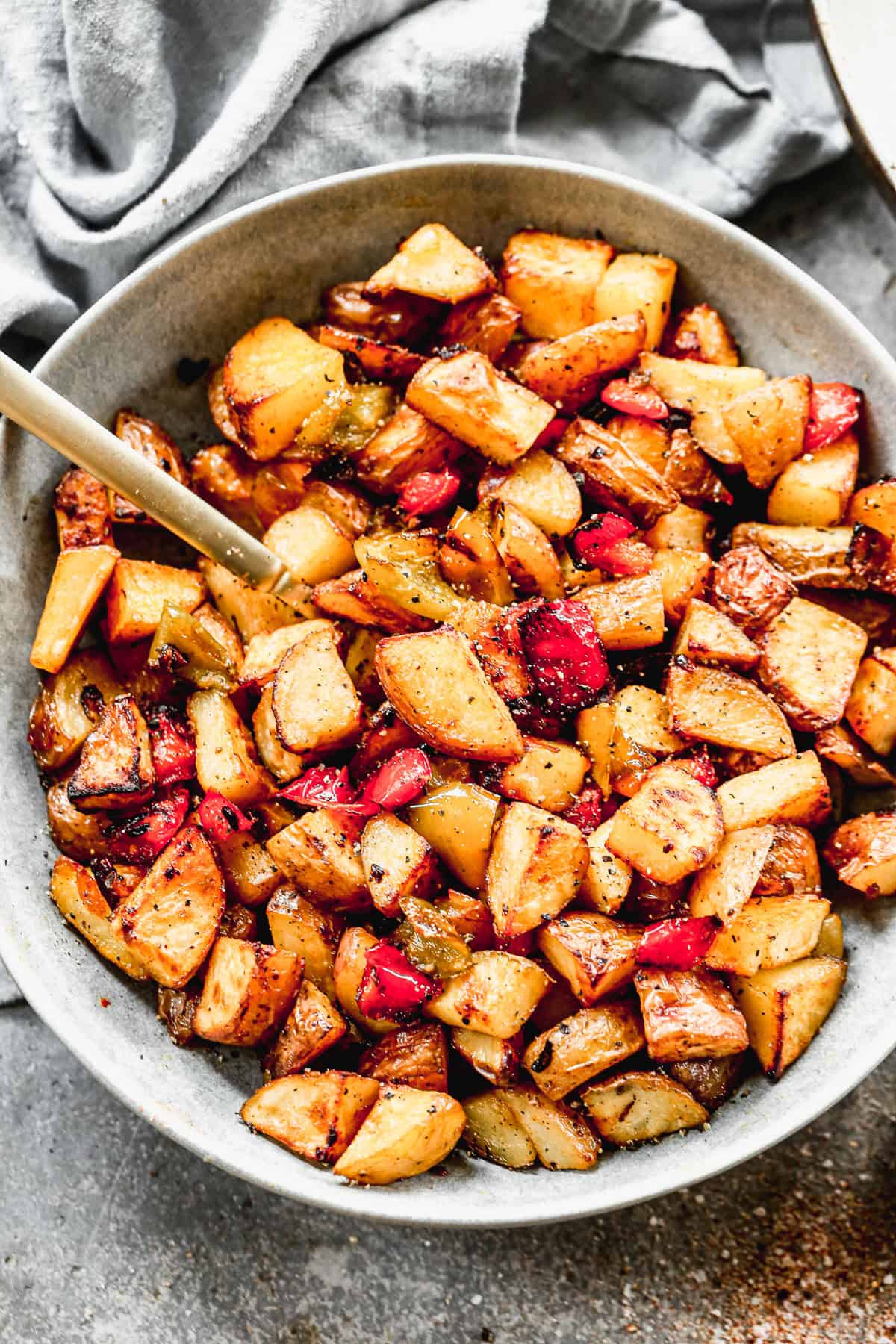 These breakfast potatoes are crispy on the outside, tender on the inside, and perfect for pairing with eggs or waffles at brunch.