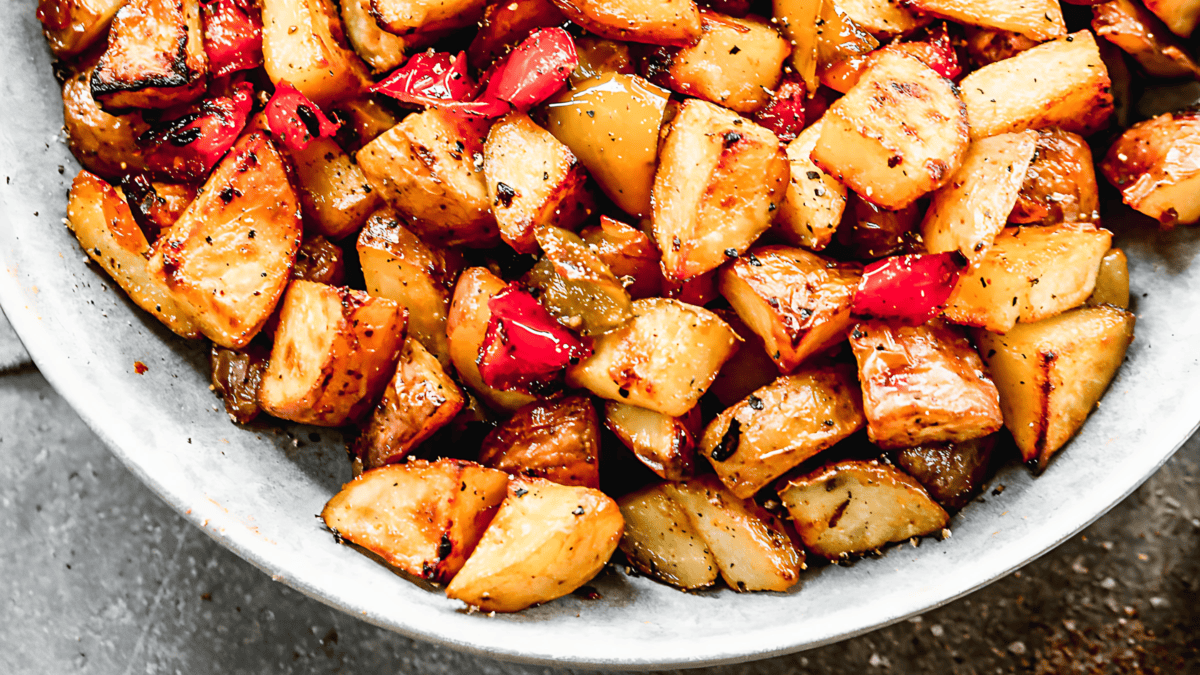 These breakfast potatoes are crispy on the outside, tender on the inside, and perfect for pairing with eggs or waffles at brunch.
