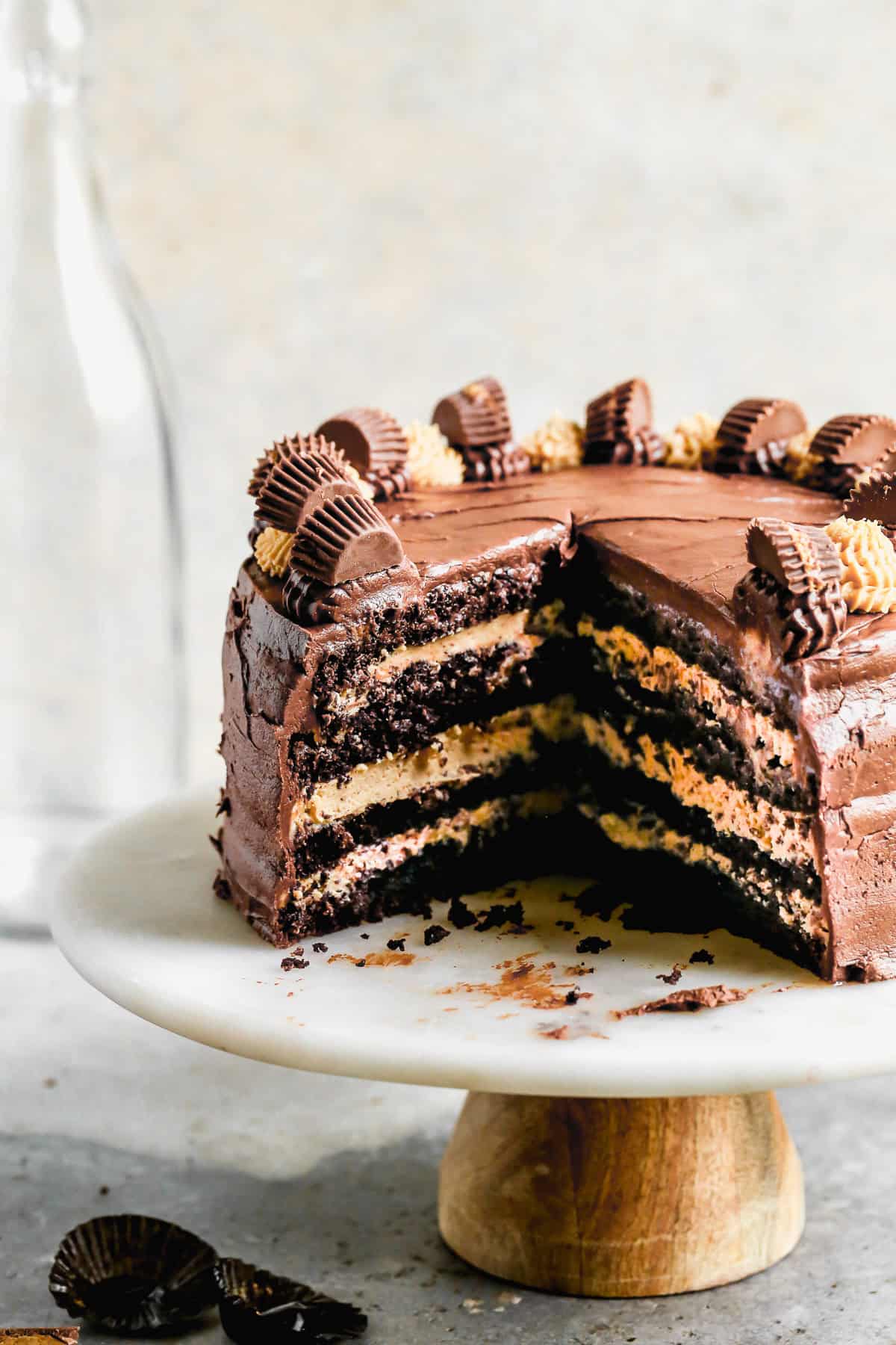 Chocolate Peanut Butter Cake is the ultimate treat when you want a bold, decadent dessert for your celebration.