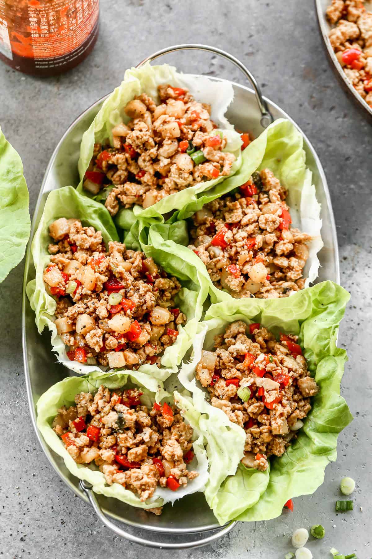 Easy lettuce wraps that make a light, flavorful starter or main dish- great for relaxing meals for two.