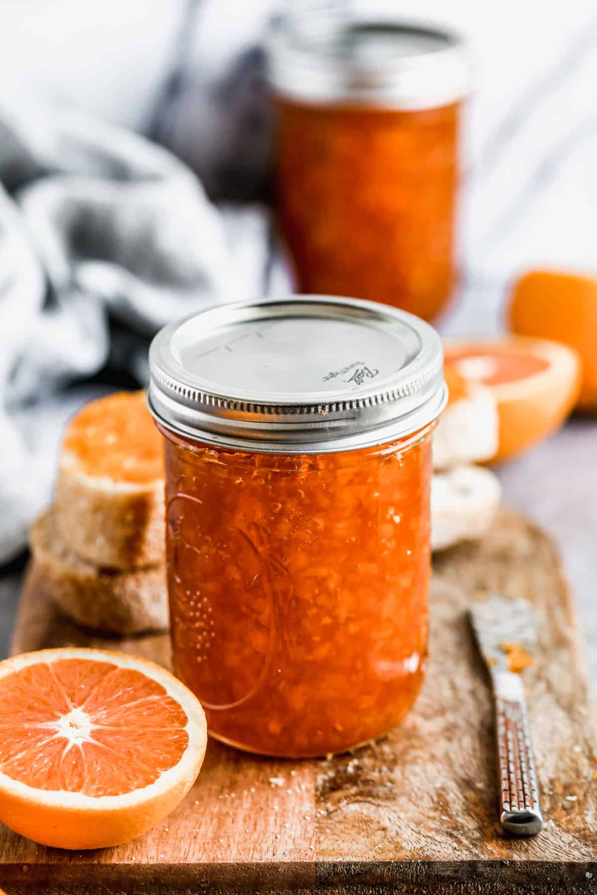This orange marmalade adds cheerful citrus brightness to your breakfast or dinners.
