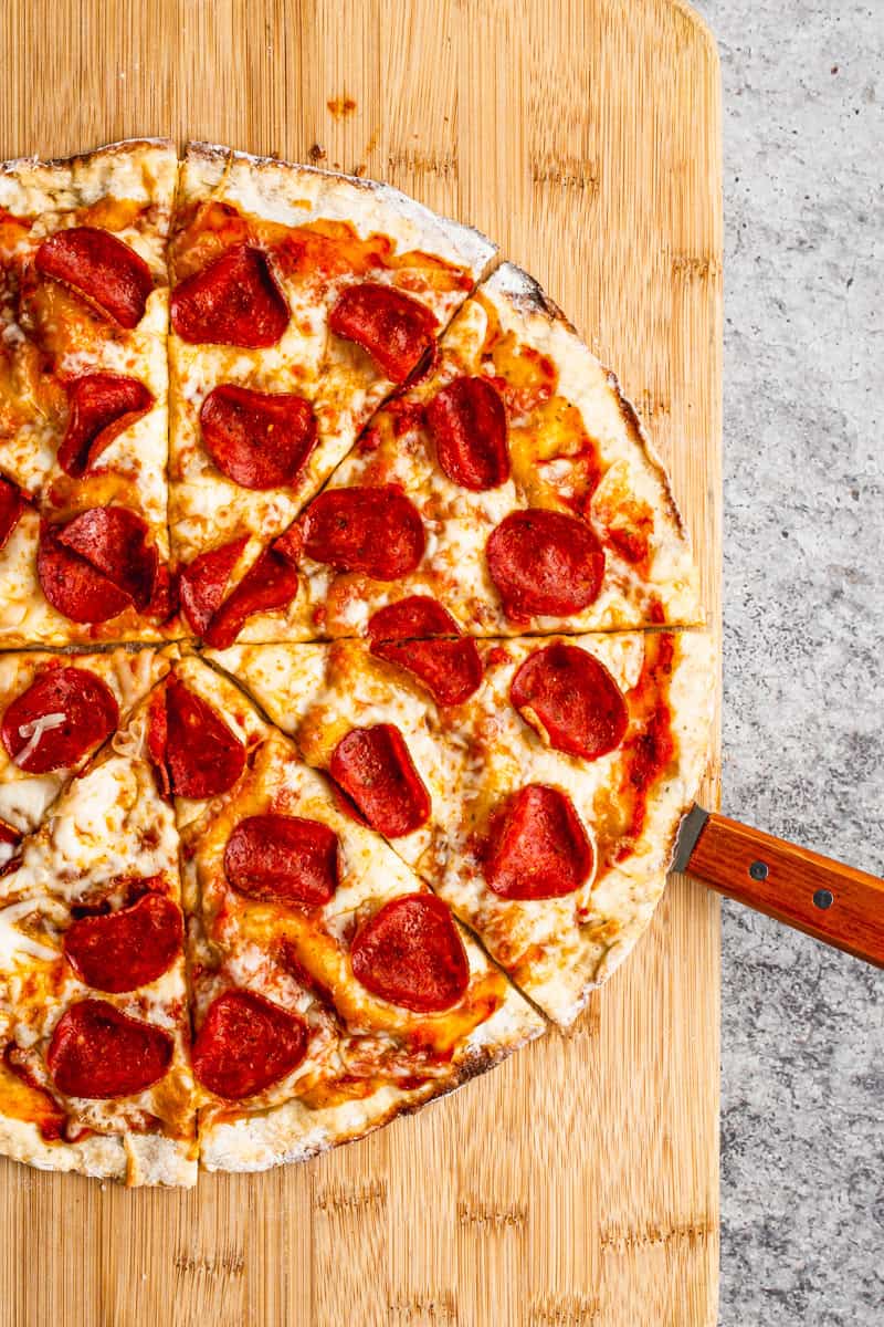 This protein-packed pizza is great for low-carb eaters or anyone looking for a high-protein dinner option.