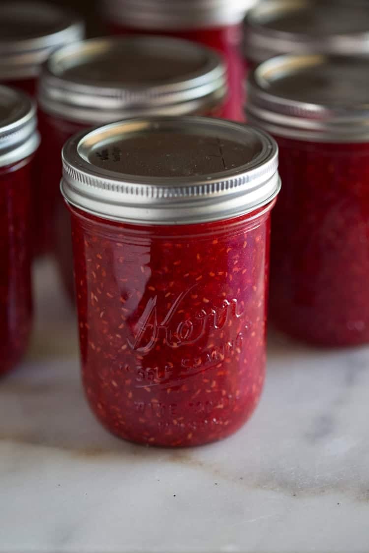 This raspberry freezer jam lets you savor fresh berry flavor all year long.