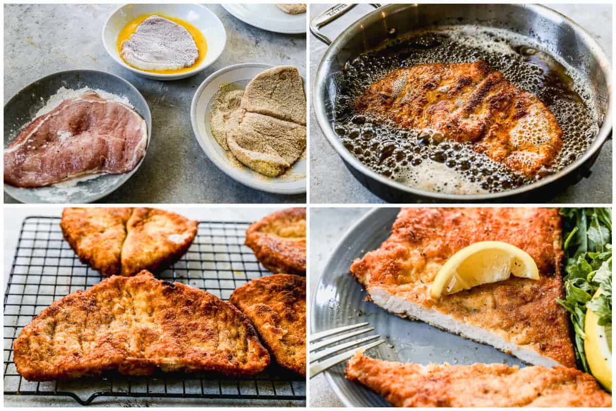 German Schnitzel is an easy 30 minute meal that is restaurant quality with a crispy exterior and juicy interior. Pair it with your favorite sides and enjoy it anytime!