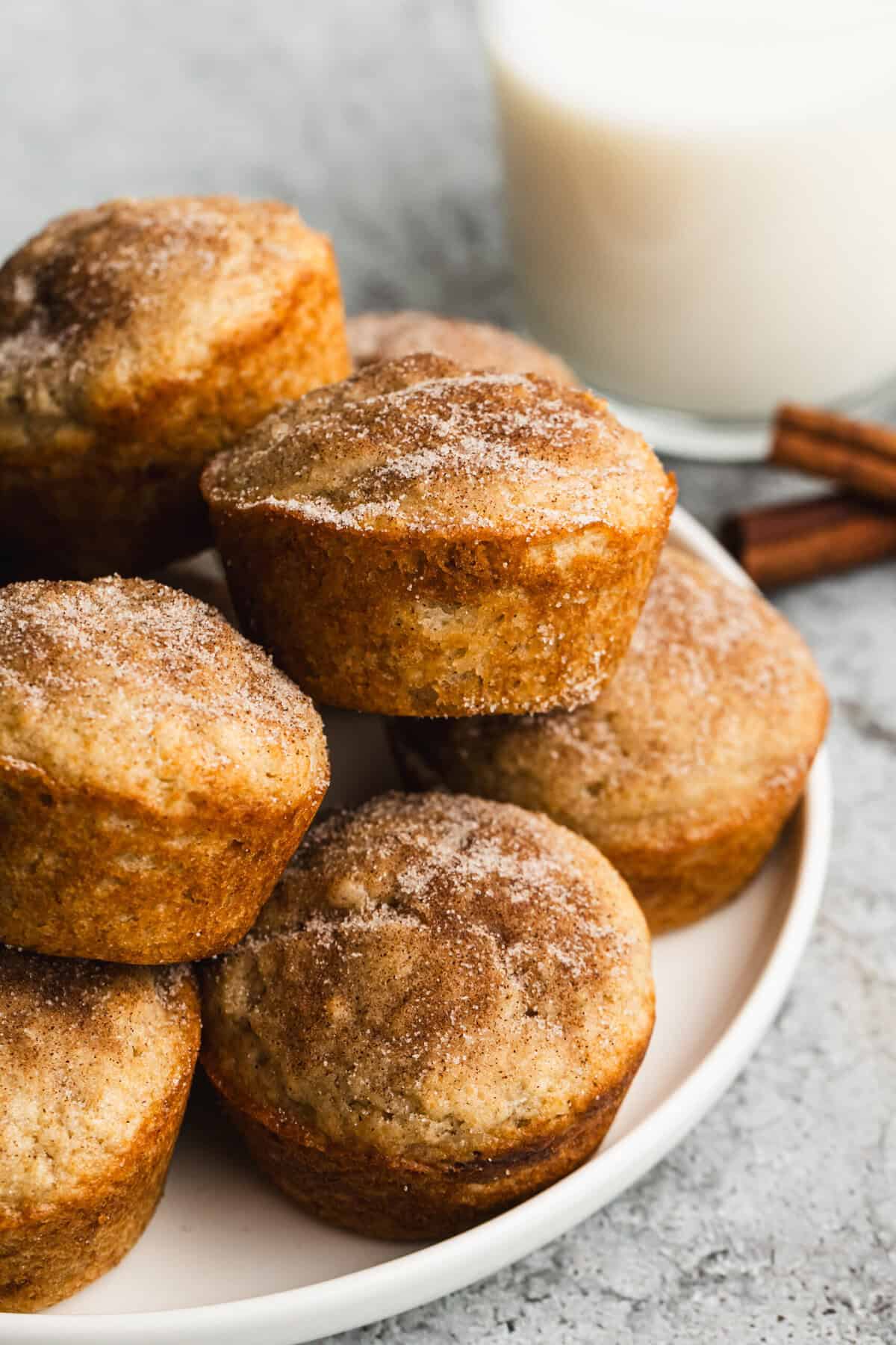 A cinnamon-sugar muffin that makes a warm and comforting treat straight from the freezer.