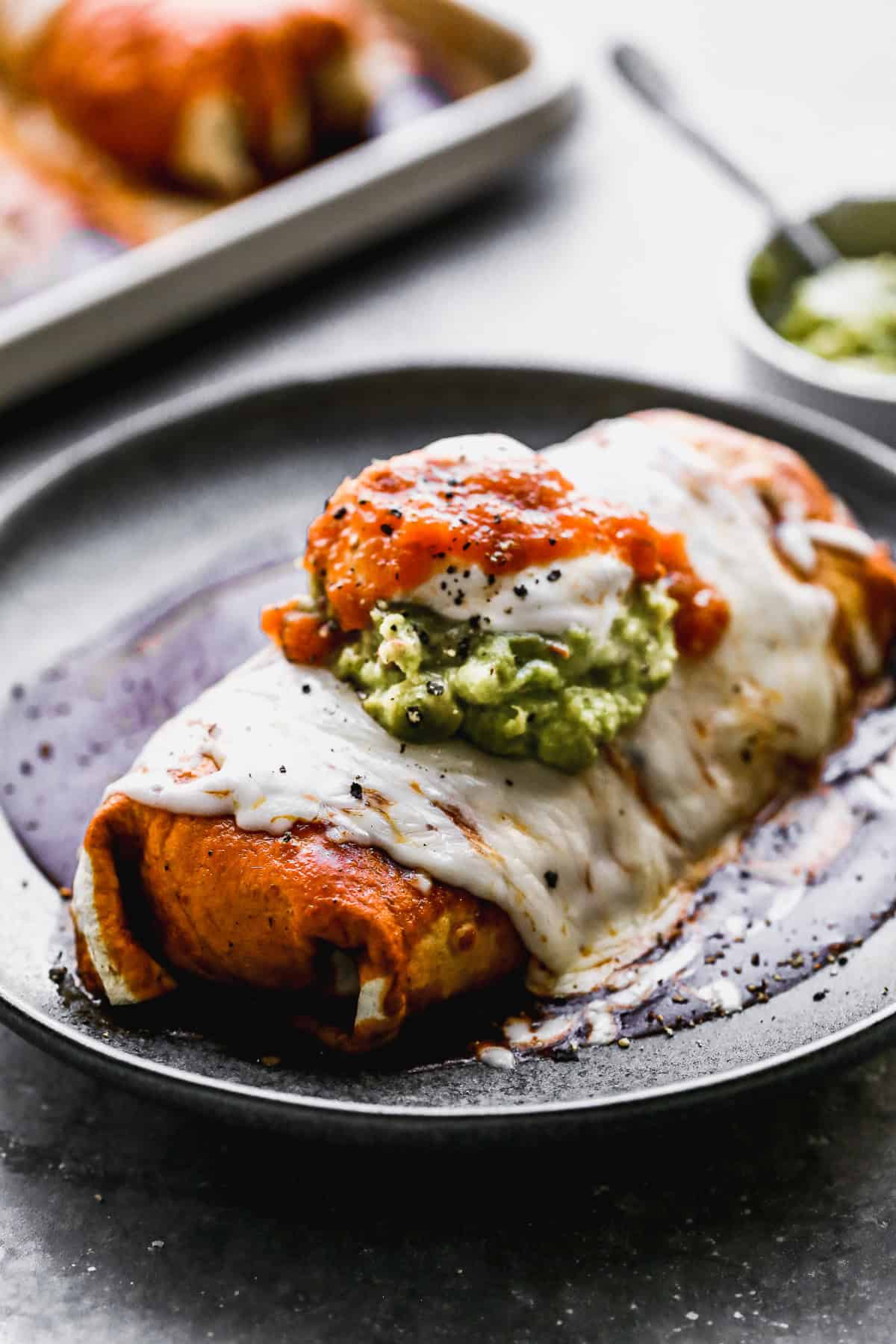 This cheesy wet burrito recipe uses leftover rice to create a restaurant-style meal right at home.