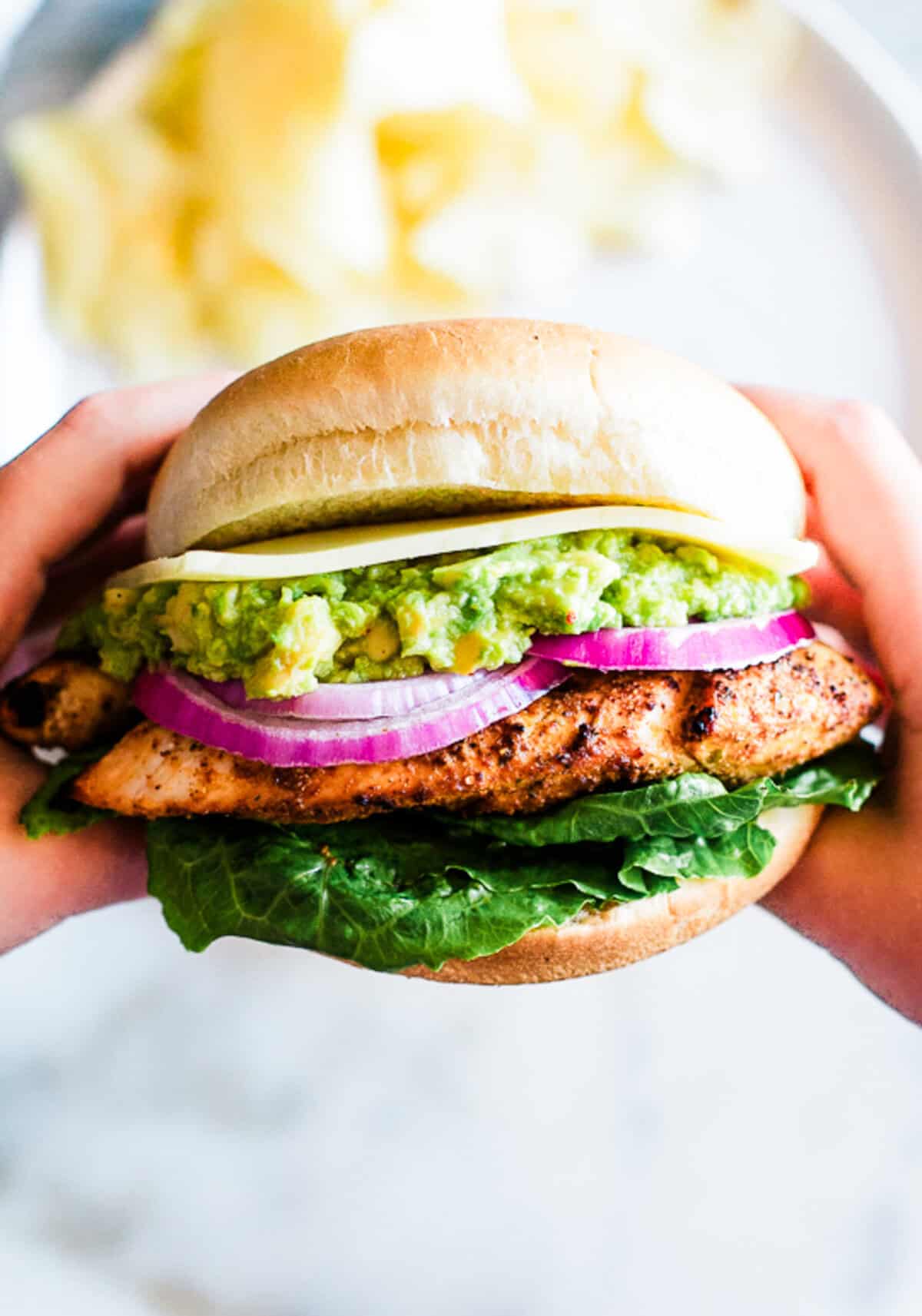 These grilled chicken sandwiches are a fresh, lighter dinner idea that’s quick to make and easy to prep ahead.