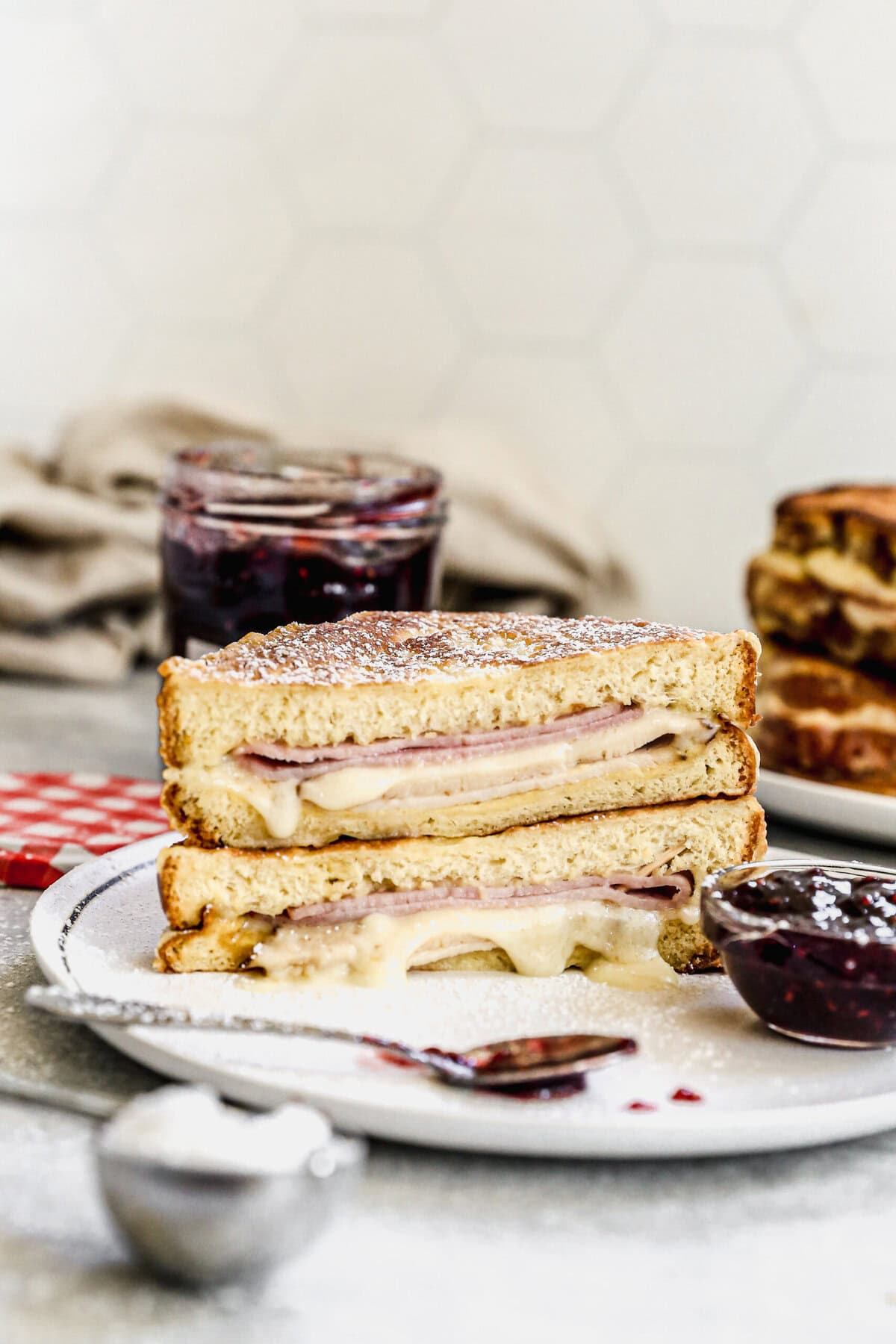 This Monte Cristo sandwich is a quick way to serve up something fun, cozy, and a little fancy- no extra effort required.