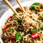 These saucy Mongolian noodles come together fast for a weeknight dinner that’s hearty, flavorful, and family-approved.