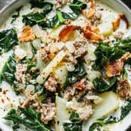 Creamy Zuppa Toscana is everything you love about the restaurant version- made easier and cozier at home.