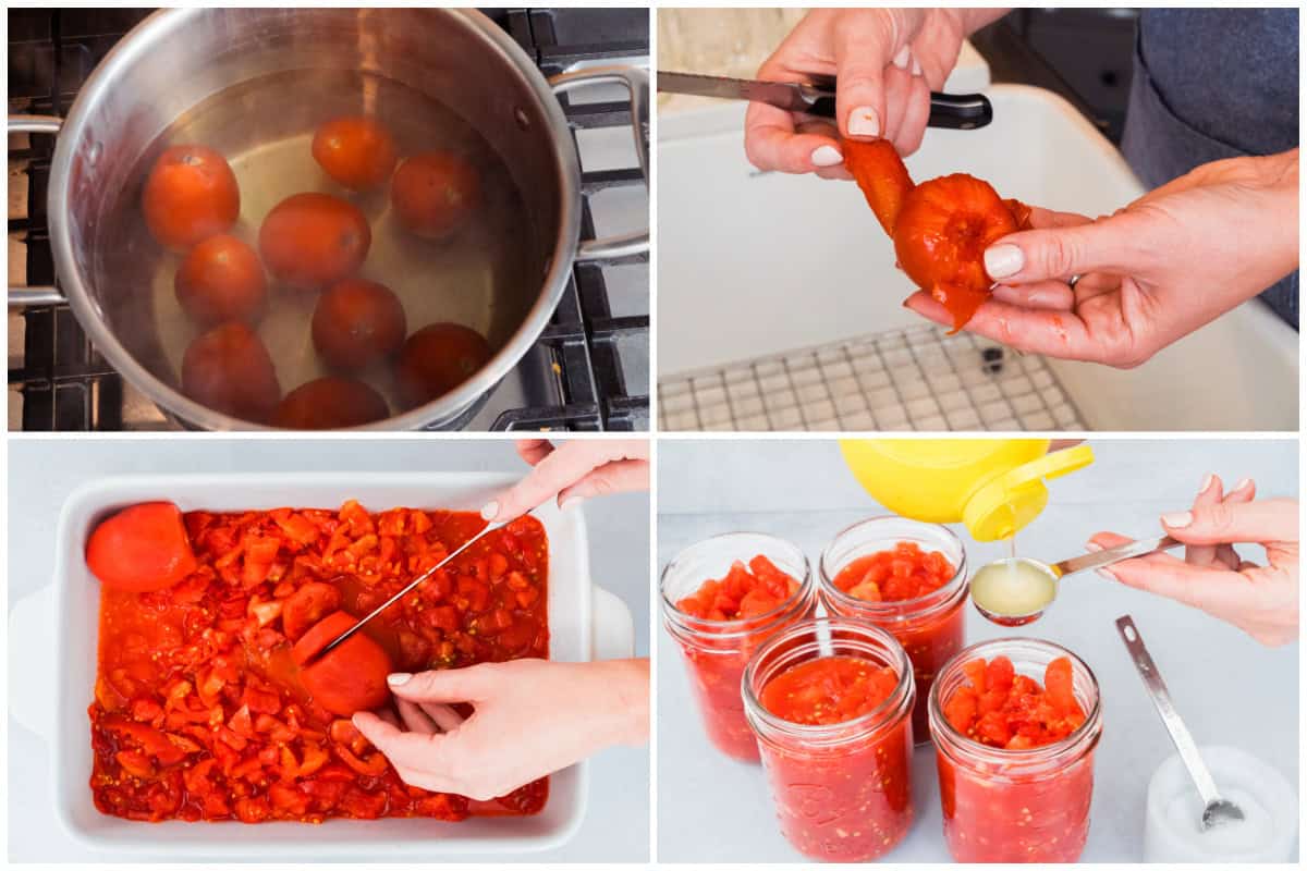 This Canned Tomatoes recipe is so simple and quick and it instantly makes every dish taste better and more fresh!