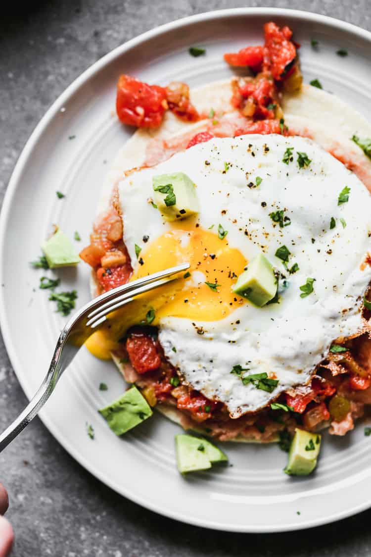 Huevos rancheros are my go-to when I want a breakfast that’s full of flavor and protein.