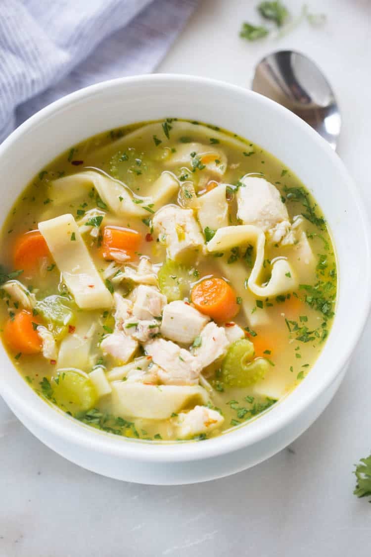 This Chicken Noodle Soup recipe gives you a cozy, familiar meal that’s easy to make.