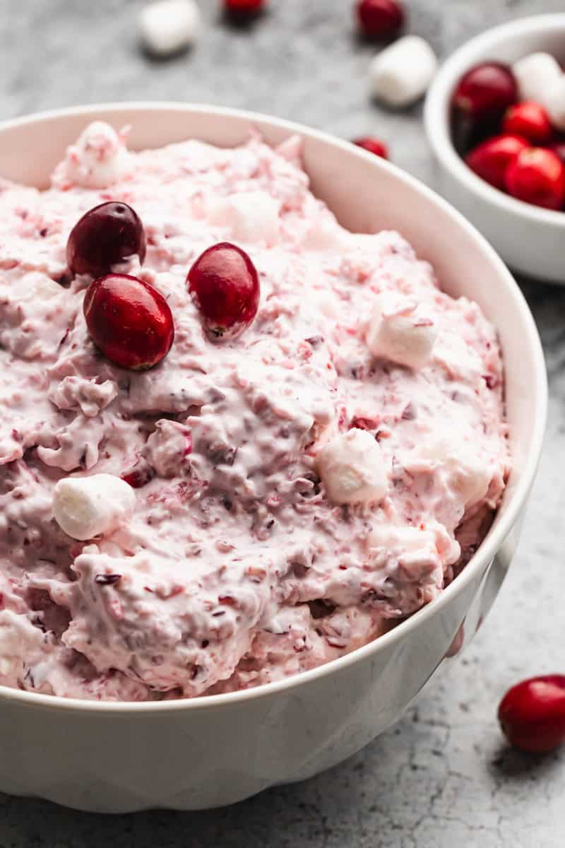 This creamy cranberry salad is a festive make-ahead side that chills beautifully overnight.
