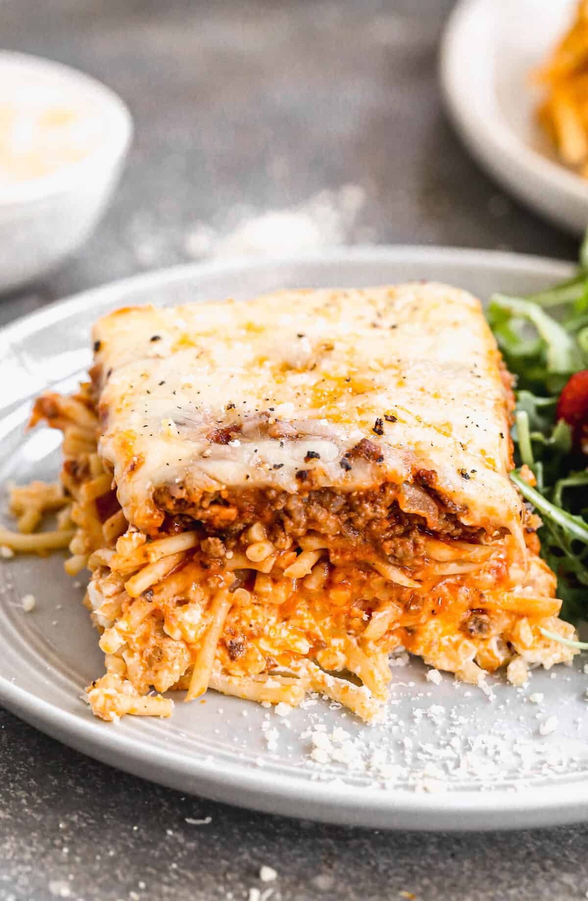 This Million Dollar Spaghetti recipe brings classic comfort and family appeal with layers of pasta, cheese, and savory meat sauce.