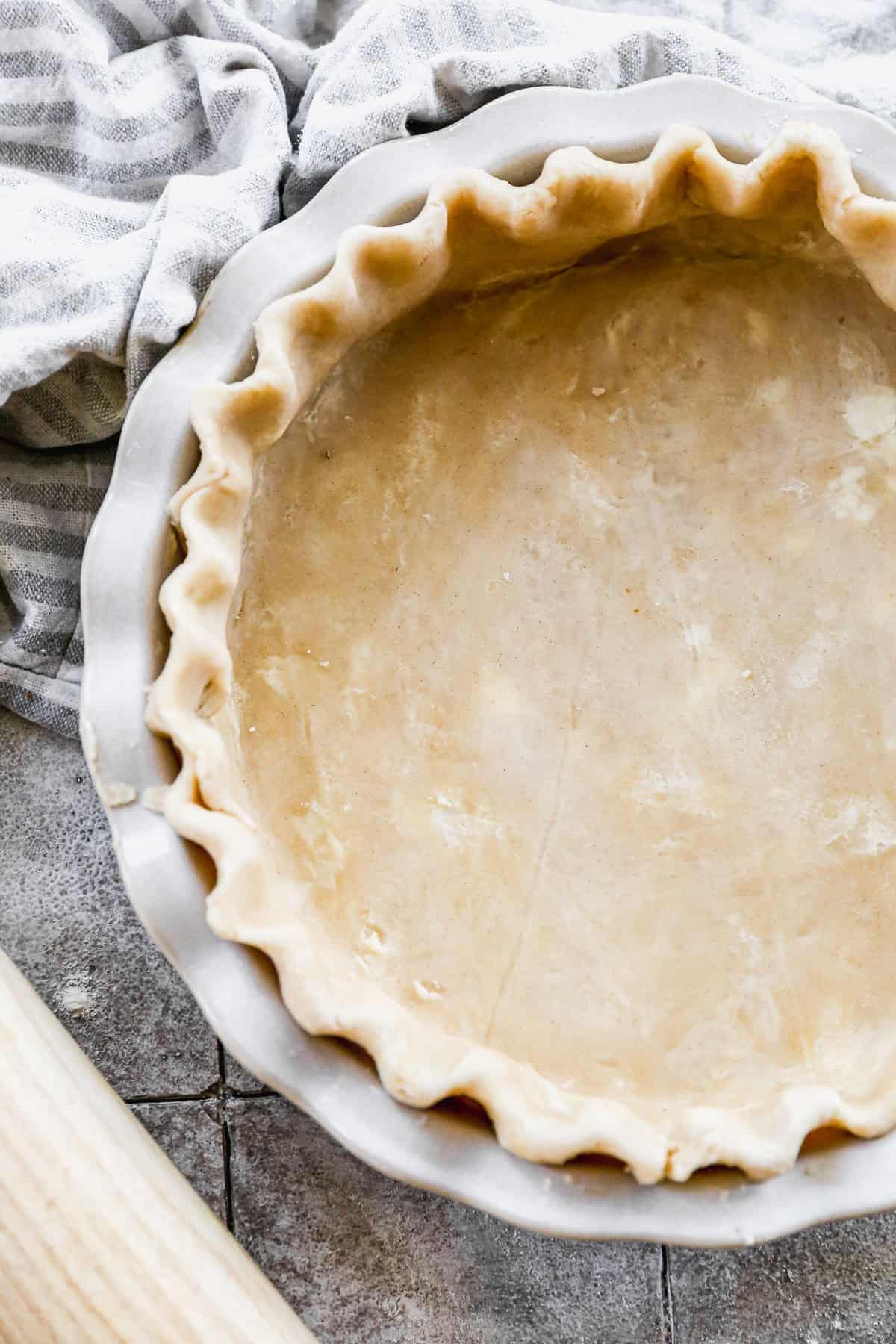 Save time on baking day with this homemade pie crust dough you can freeze weeks in advance.