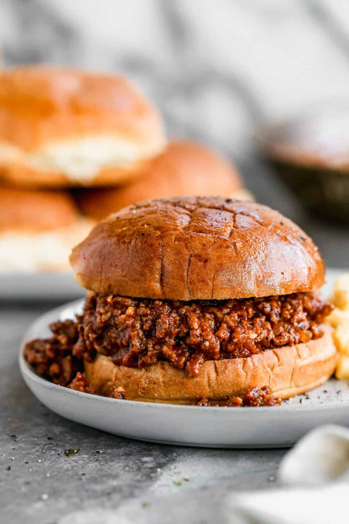 This sloppy joe recipe turns ground beef into a tangy sweet sandwich filling that’s perfect for busy nights.