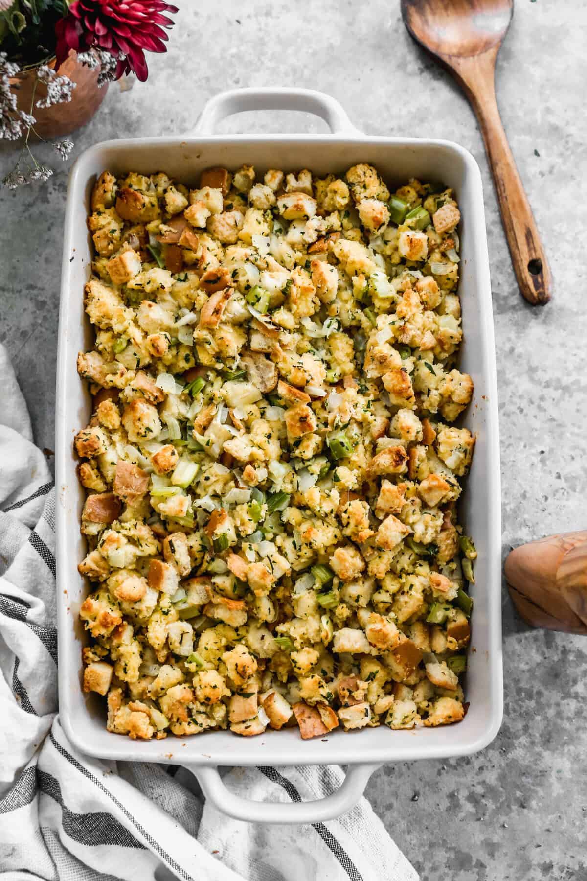 Cornbread Stuffing is a cozy alternative to traditional stuffing, this recipe is perfect when you want something rich and make-ahead friendly.