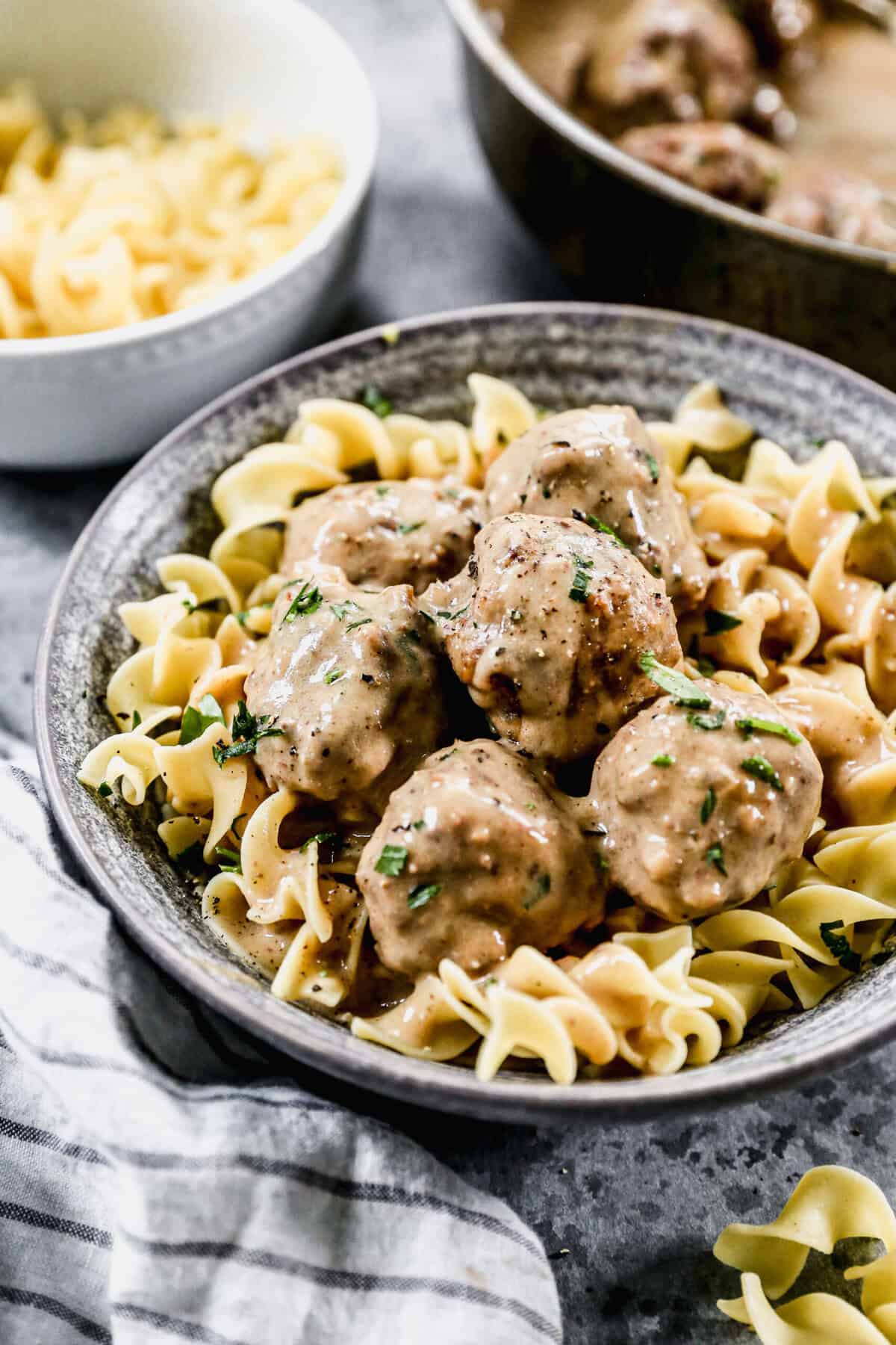 These Swedish meatballs turn simple ground beef into a cozy, creamy dish that suits dinner or leftovers.