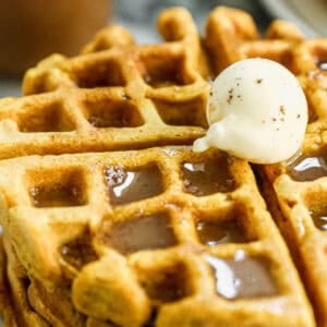 These pumpkin waffles bring breakfast into fall mode with warm spices and fluffy texture.