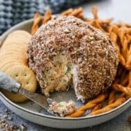 This make-ahead cheese ball can be prepared days in advance so you have one less thing to worry about on Thanksgiving.