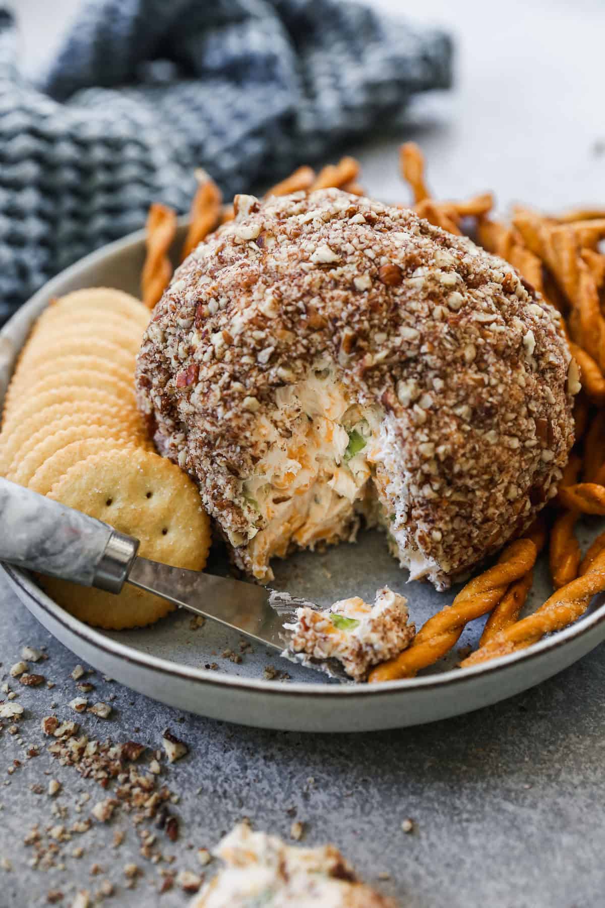 This Classic Cheese Ball is the ultimate make-ahead party snack that pairs perfectly with gluten-free crackers or veggies.