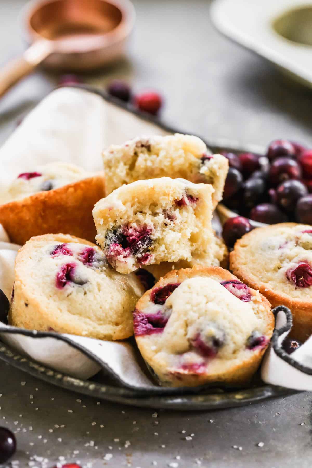 Cranberry Orange Muffins are bakery-style treats you can prep ahead for a festive grab-and-go breakfast.