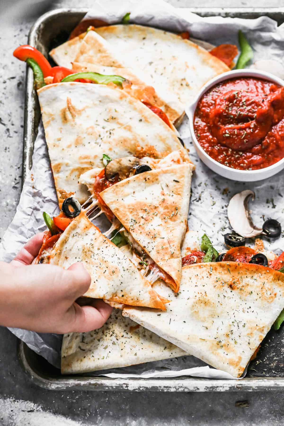 This pizza quesadilla gives you a fast, kid-approved dinner with minimal prep and cleanup.