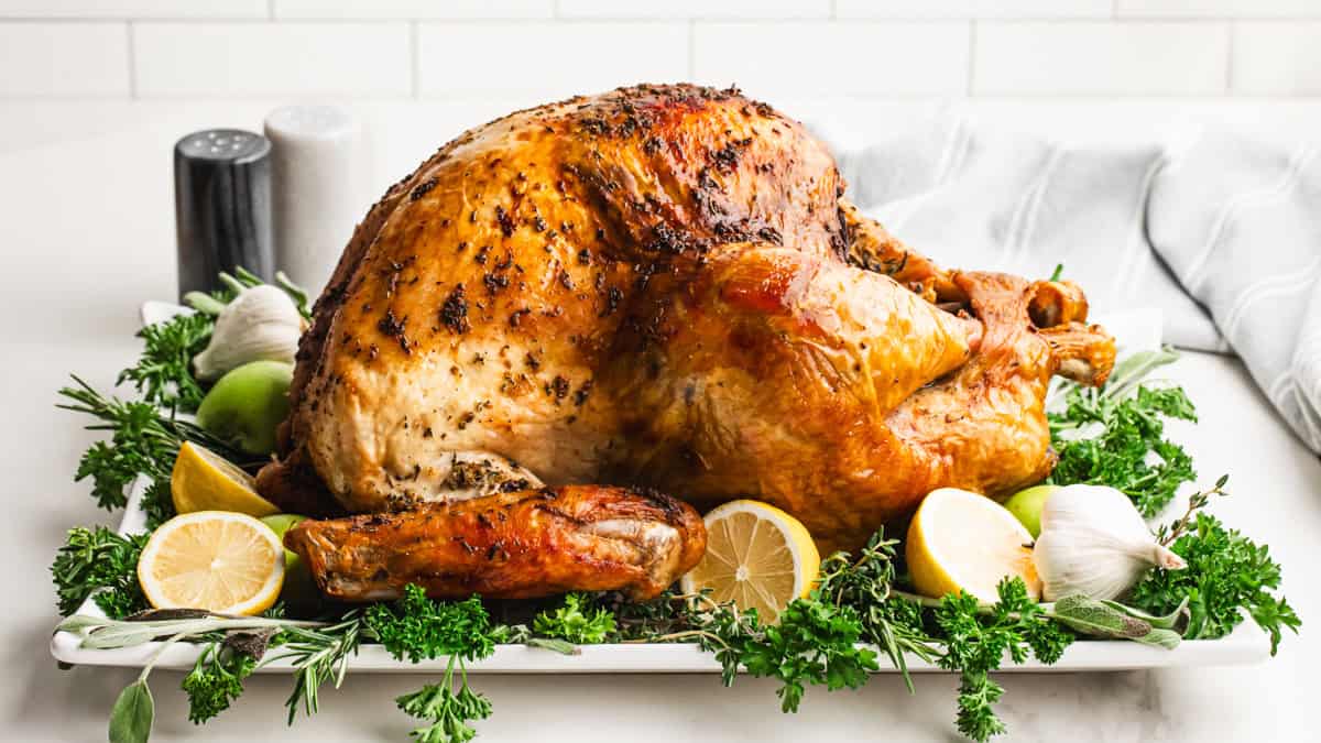 This roasted turkey recipe makes hosting easier with simple seasoning and foolproof results every time.