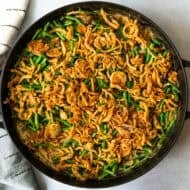 This green bean casserole recipe makes it easy to add a creamy, homemade side dish to your holiday spread.