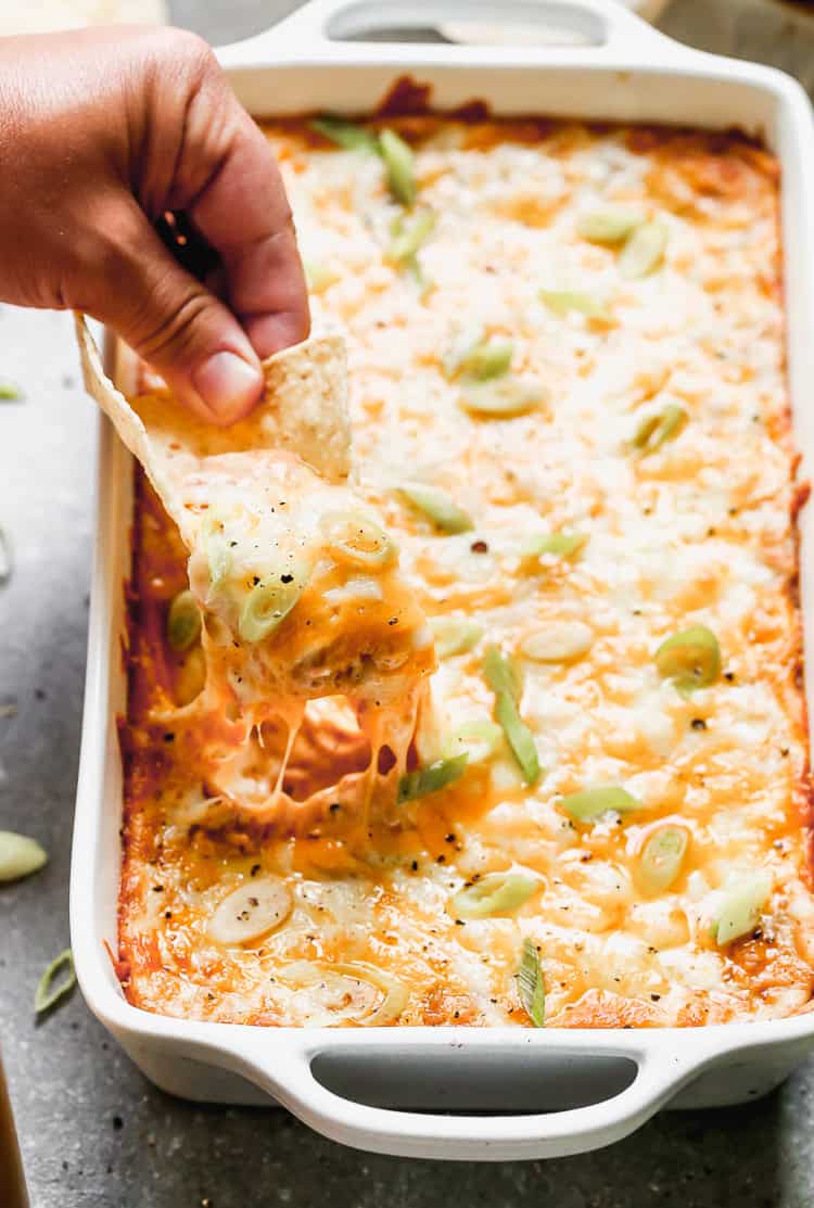 This Cheesy Bean Dip delivers warm, melty party flavor that’s easy to serve and share.