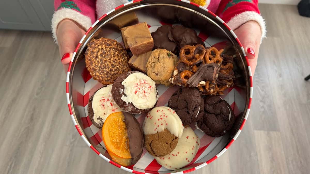This cookie tin is filled with the only holiday cookies you need this season.