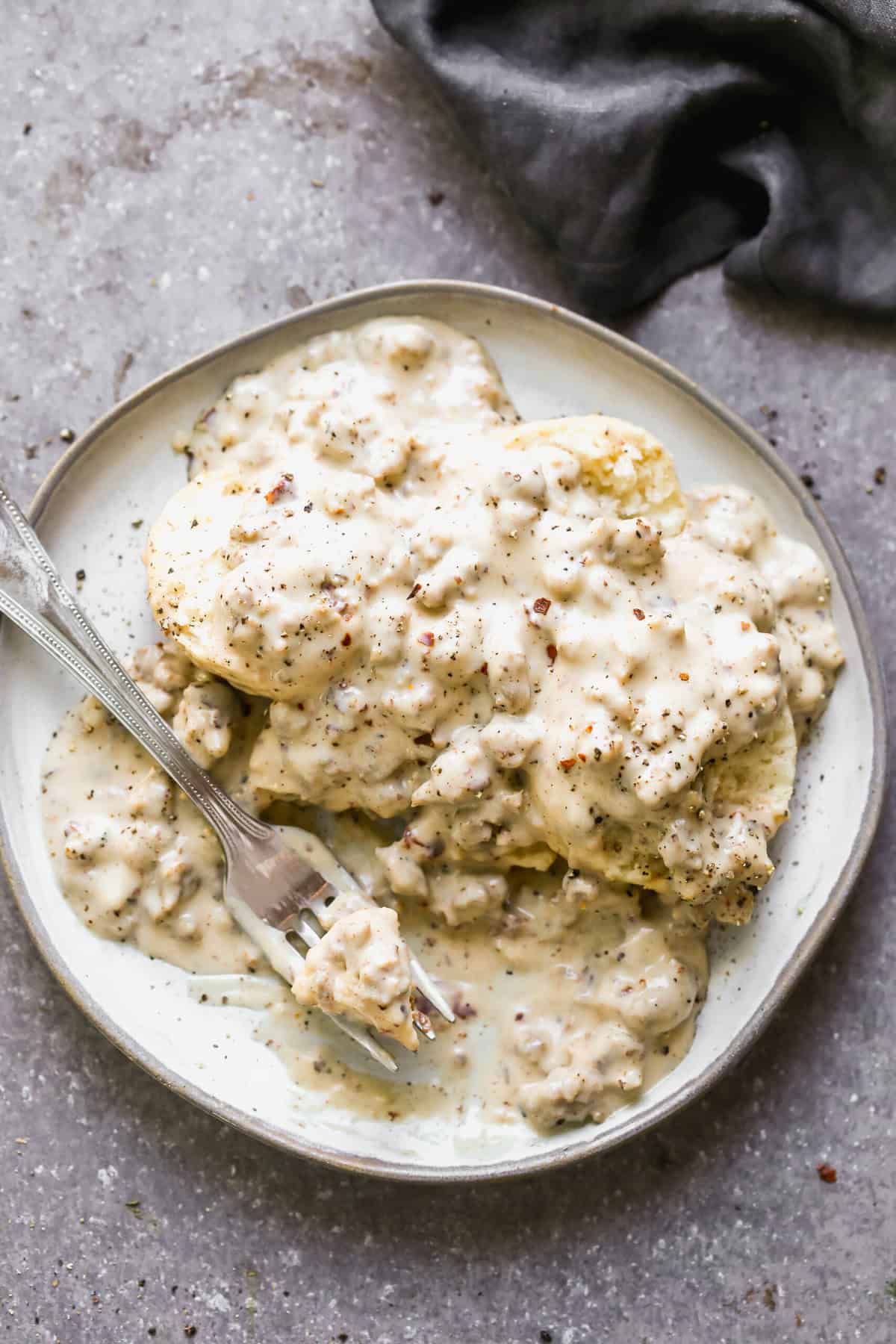 Biscuits and Gravy is a comforting Southern classic that’s always a hit on chilly holiday mornings.