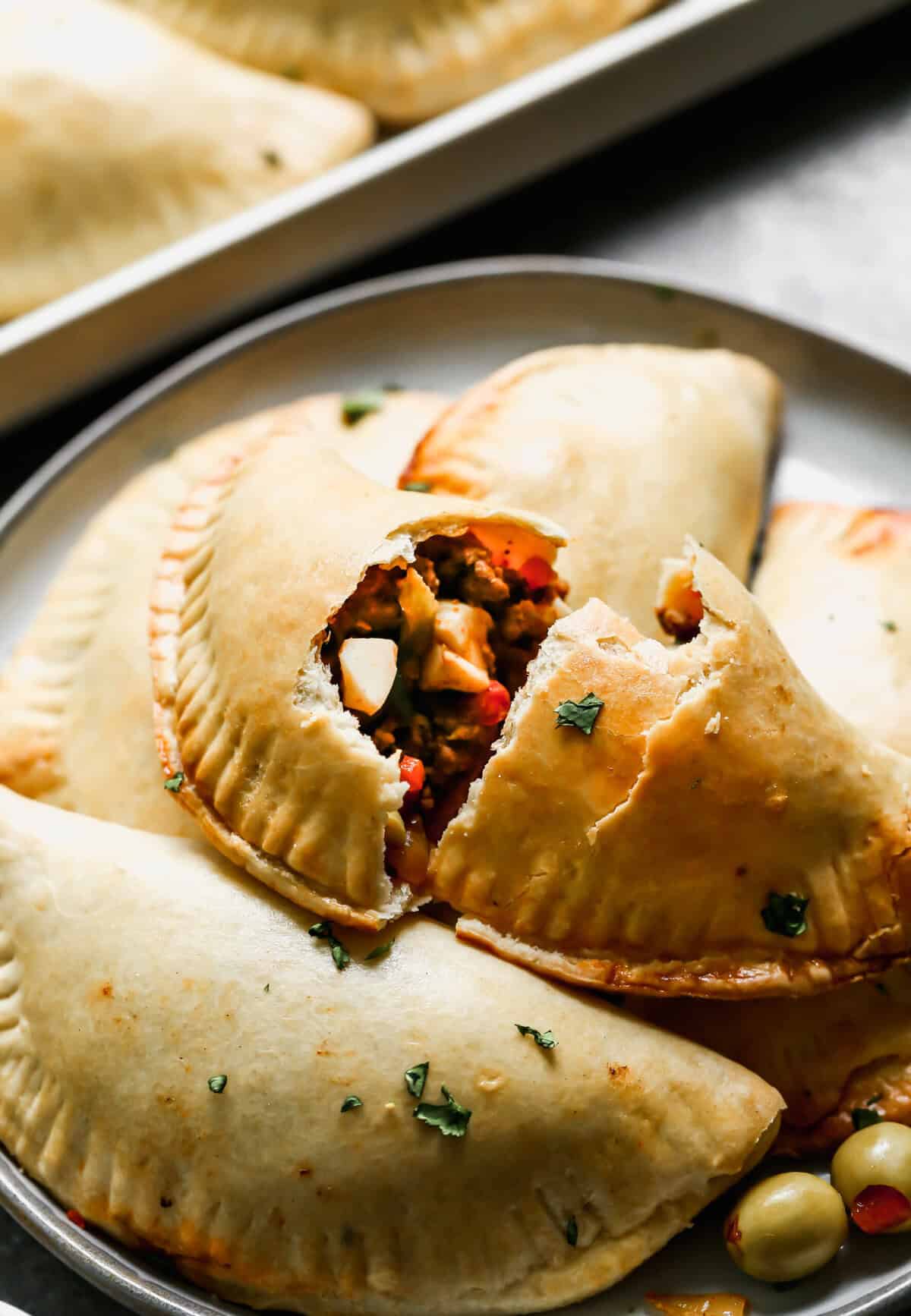 These ham and cheese empanadas are great for freezing and reheating as on-the-go snacks.