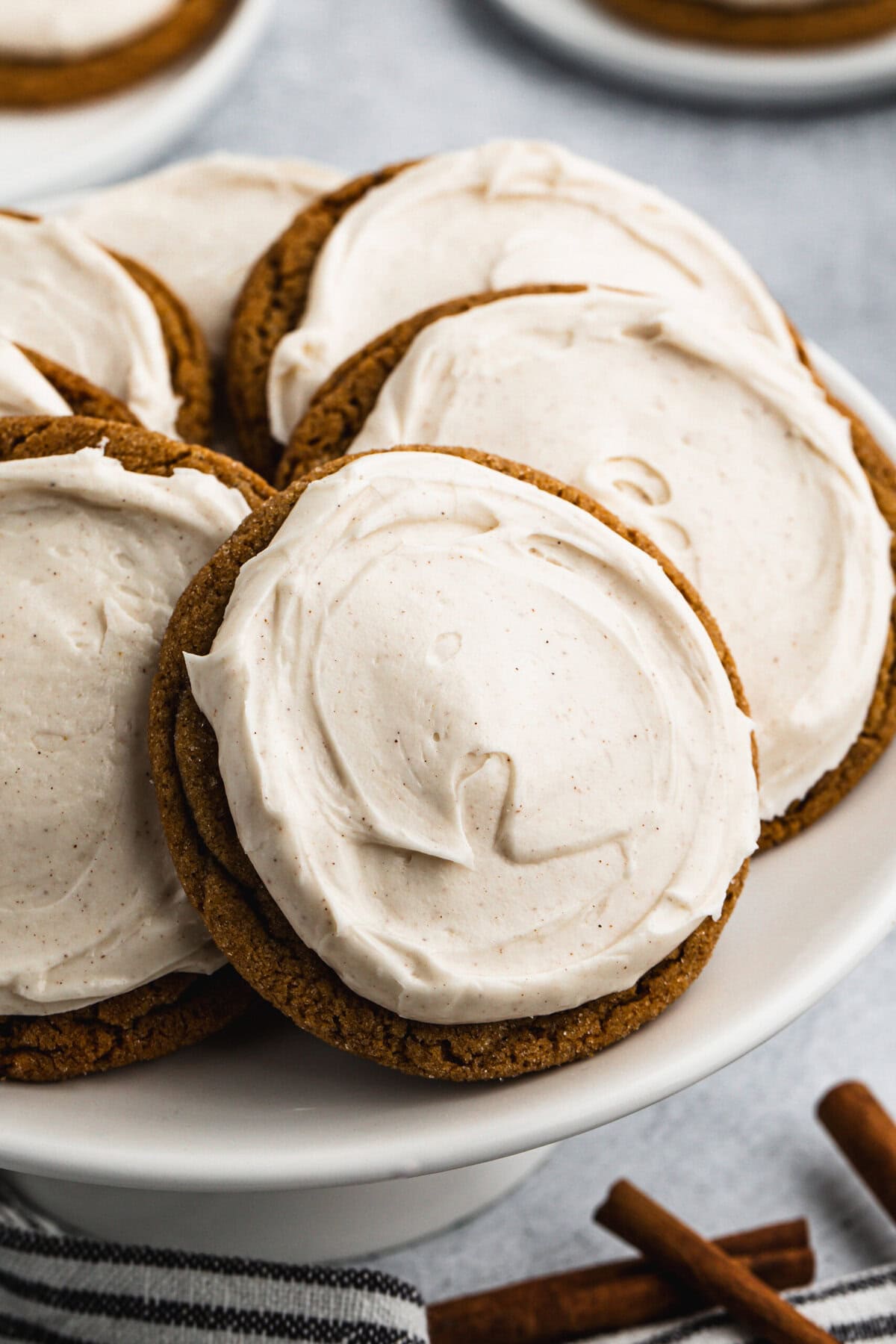 Soft and Chewy Ginger Molasses Cookies are a warm and spiced treat perfect for gifting or sharing on a cookie tray.