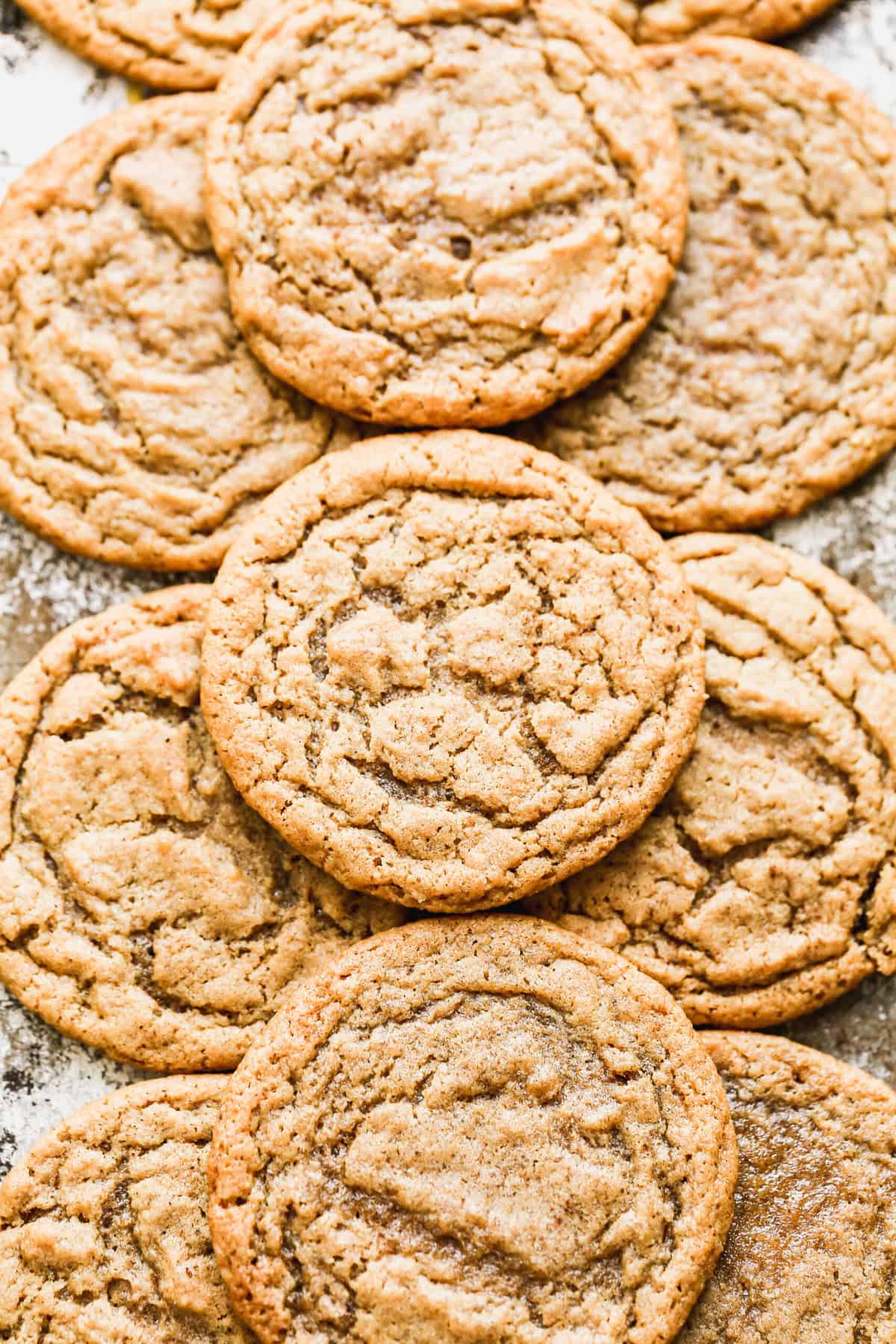 Gingersnap Cookies are crisp on the outside and chewy inside, warmly spiced, and perfect for dunking in cocoa or coffee.