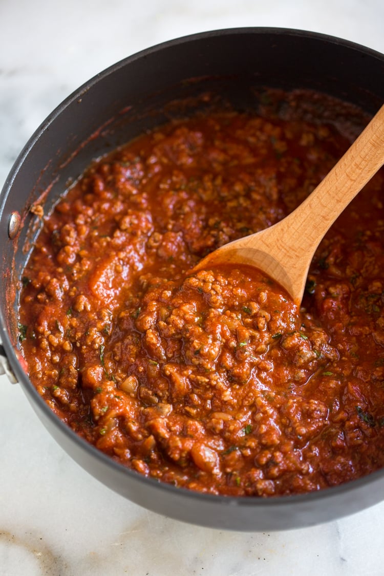 Homemade Spaghetti Sauce is a classic recipe perfect for weeknight dinners and leftovers.