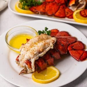 Learn how to make Lobster Tails better than the restaurant! This recipe includes what to buy, how to butterfly, season, and cook these lobster tails to perfection. It's the perfect date-night in or special occasion meal and it only takes 15 minutes!