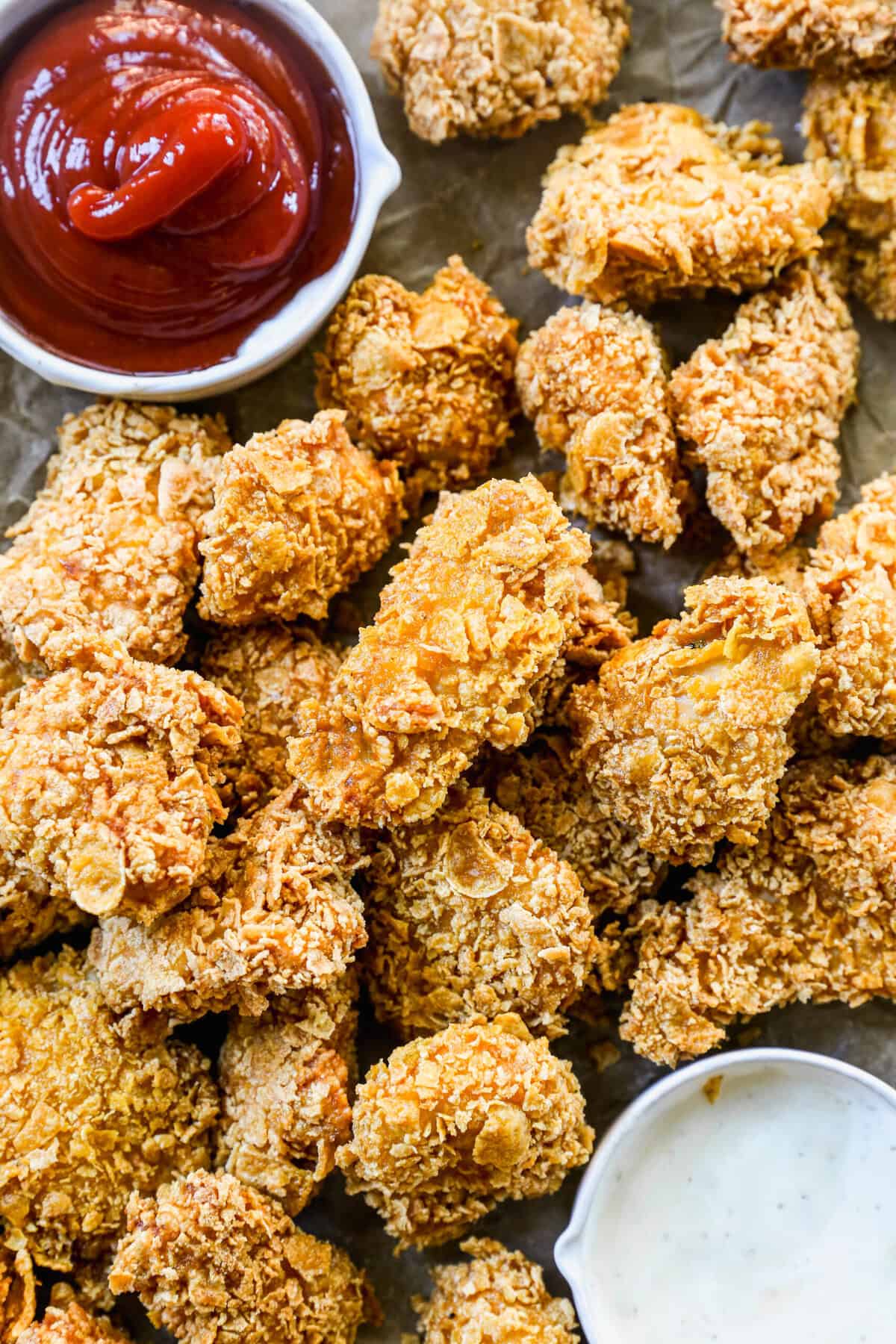 Popcorn Chicken is a kid-friendly, crowd-pleasing snack that’s quick to make and even quicker to eat.