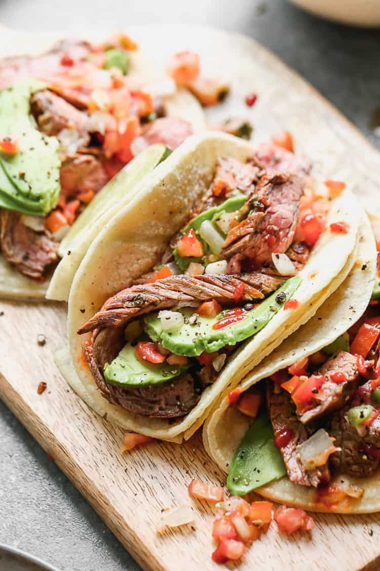These Carne Asada Tacos are flavor-packed and perfect for a fun taco night at home.