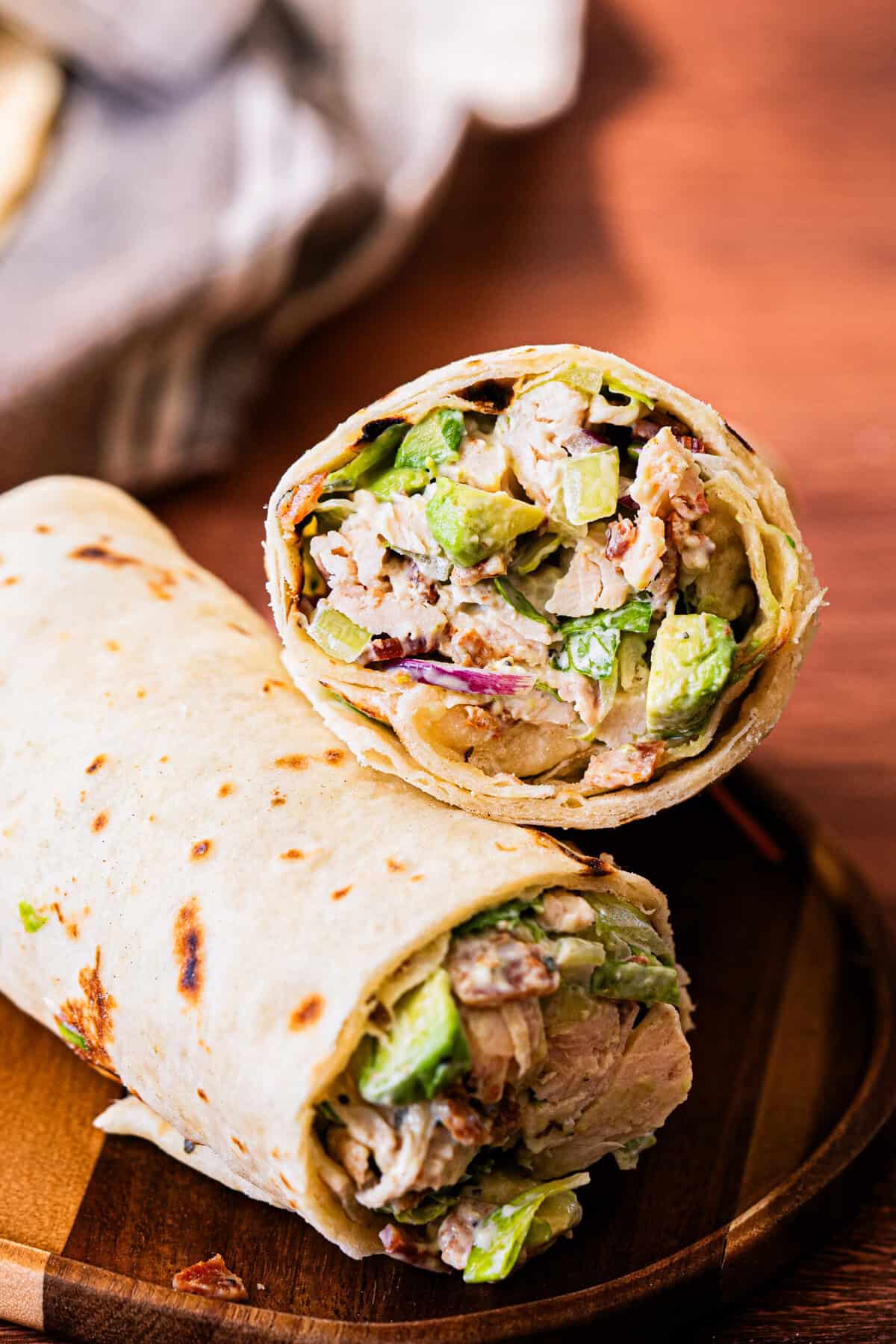 A quick chicken avocado wrap that’s full of protein and perfect for a nourishing lunch.