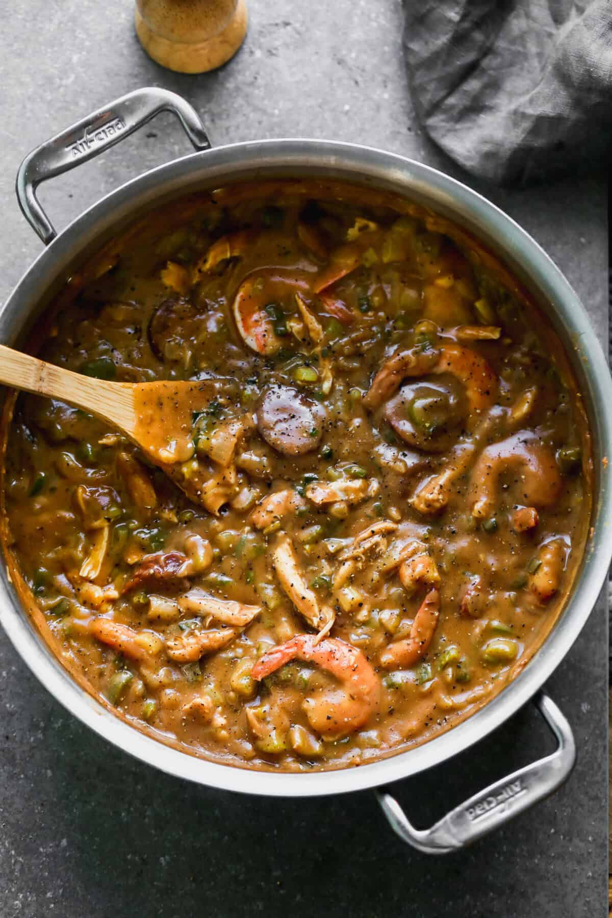This Gumbo recipe is a hearty, flavor-packed soup that is perfect for warming up on cold winter nights.