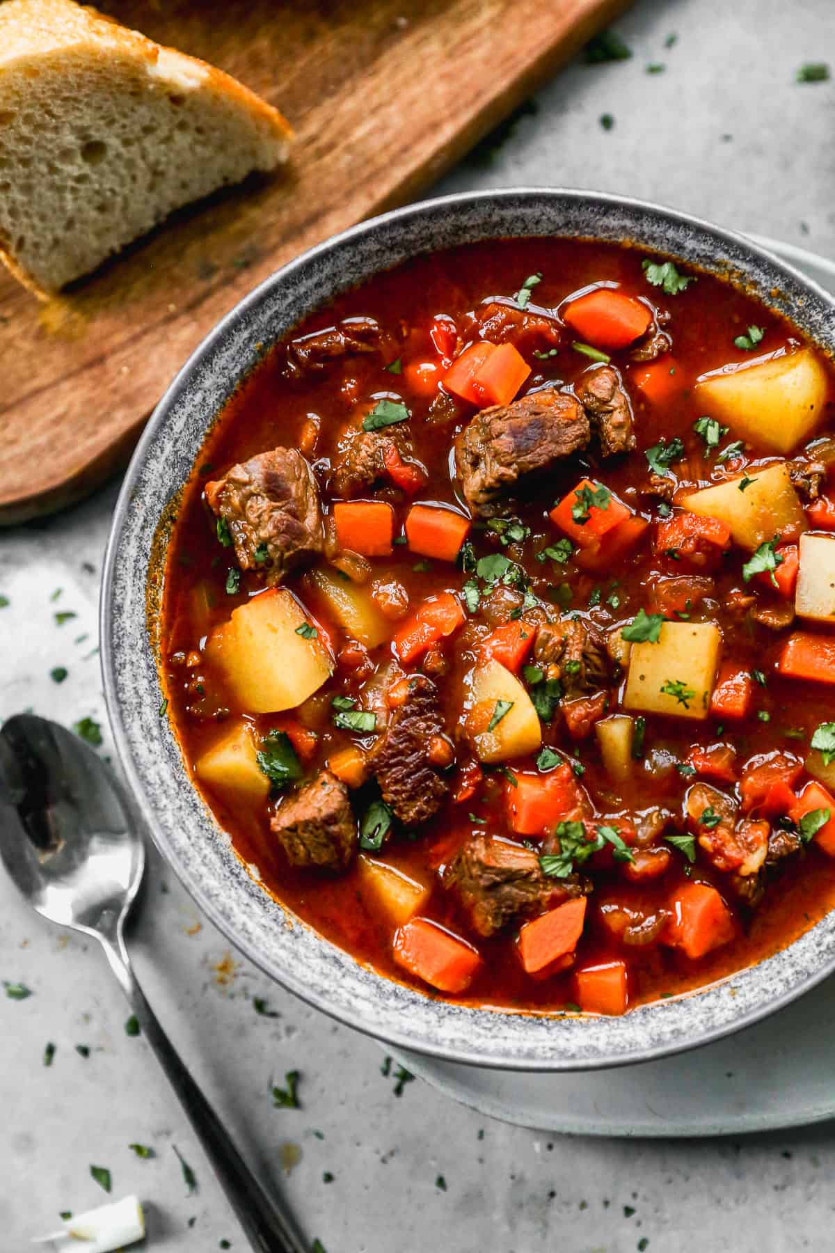 Hungarian Goulash is a filling soup that is great for slow, cozy dinners during the colder months.