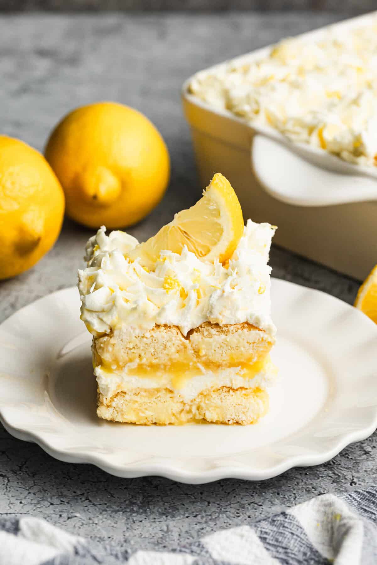 A creamy lemon tiramisu dessert that brings citrus brightness to a classic treat.
