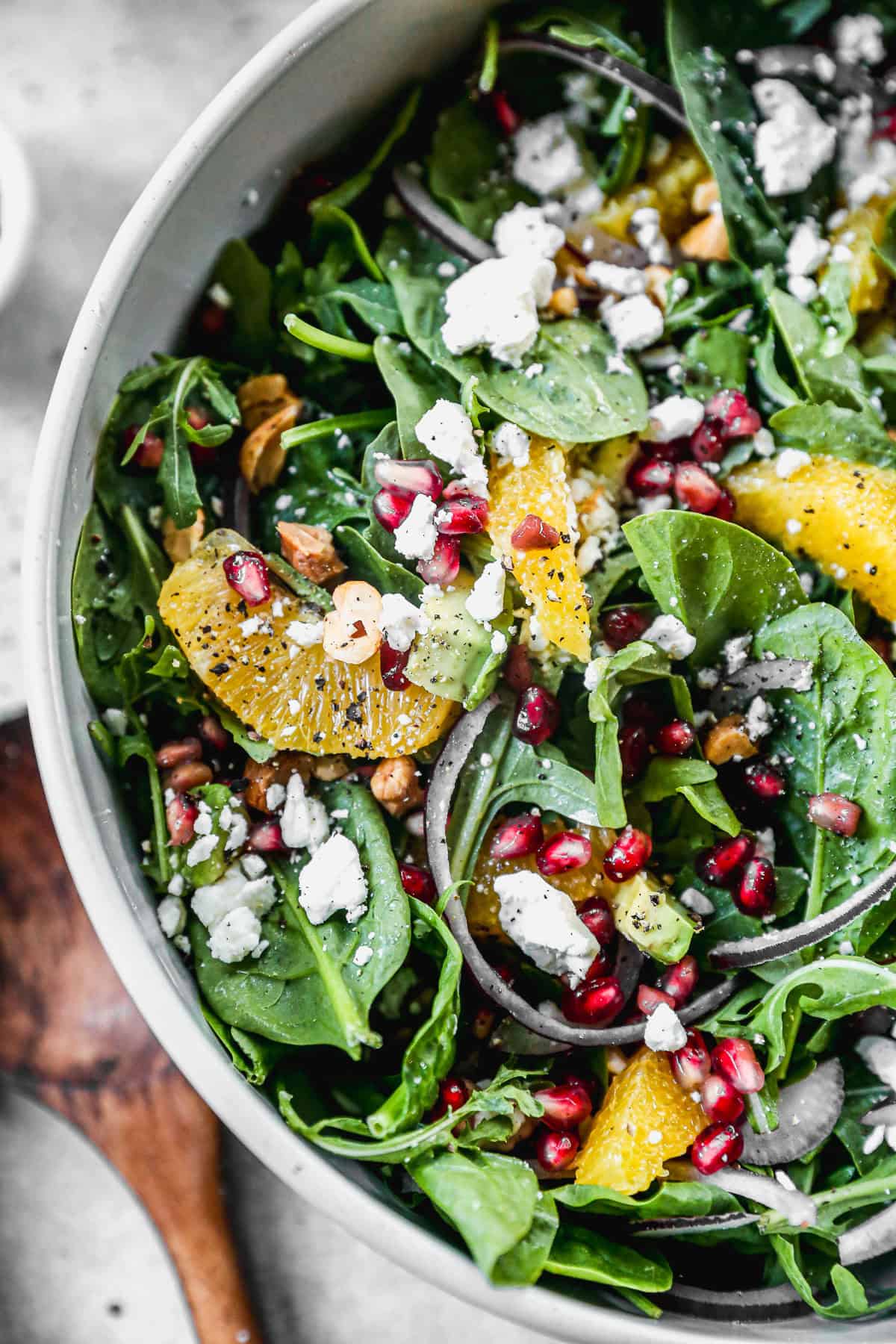 A pomegranate salad recipe with citrus accents that brighten every bite.