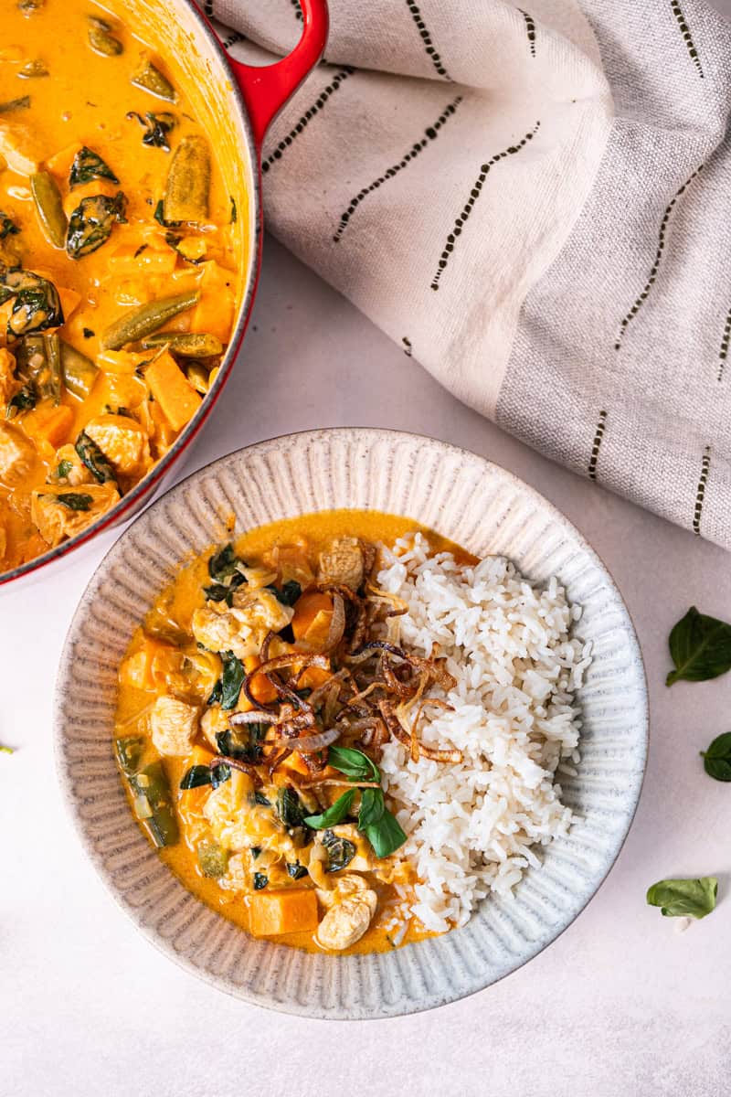This red curry recipe delivers rich, comforting flavor in a simple and affordable dinner.