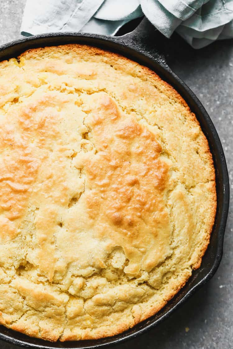 Skillet Cornbread is a simple crowd-pleaser that fits right into easy Mardi Gras recipes for celebrating at home.