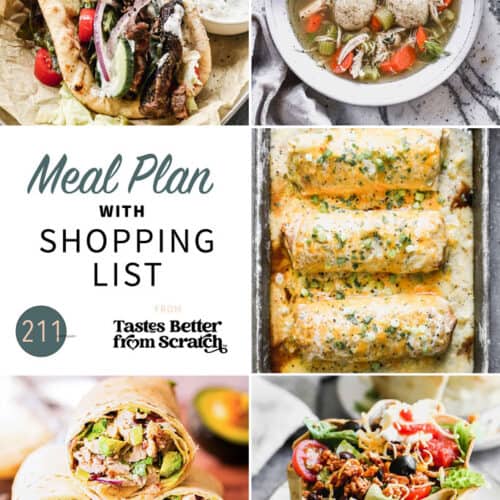 Free Weekly Meal Plans (with Grocery Lists) - Tastes Better from Scratch
